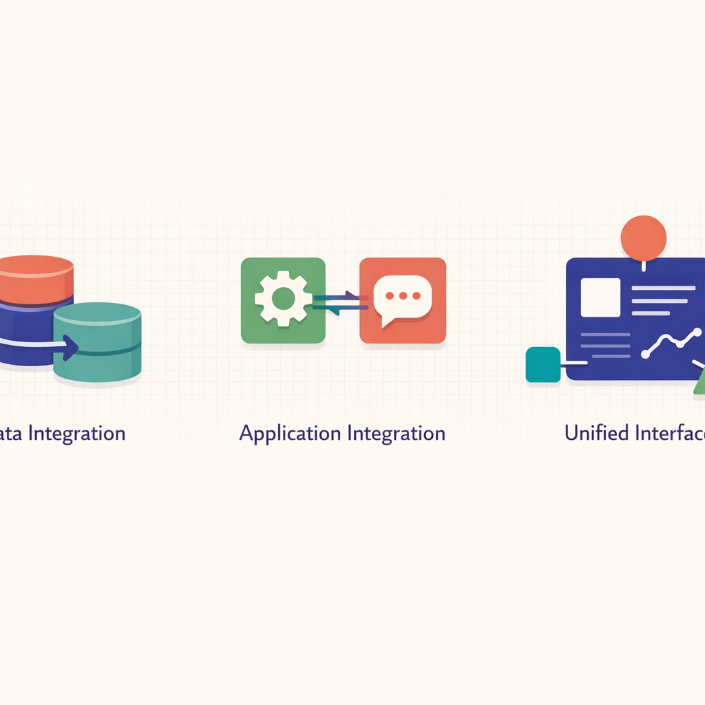 Diagram showcasing different LLM integration patterns.