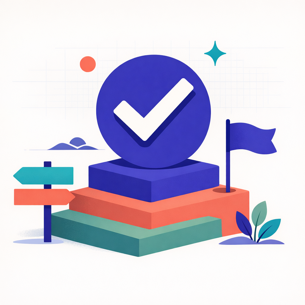 Illustration symbolizing the final decision-making process in choosing an AI development company.