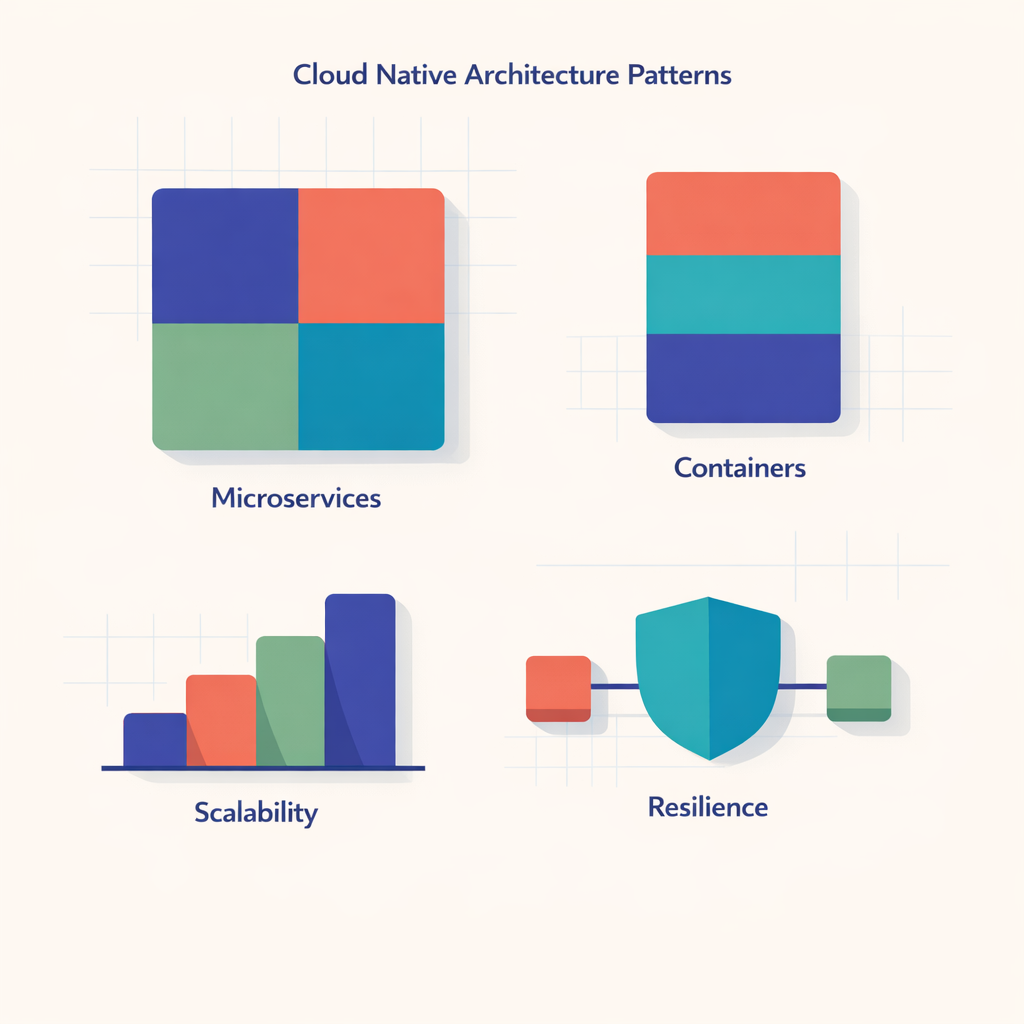 Diagram of common patterns in cloud native architecture