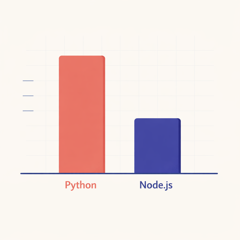 Performance comparison between Python and Node.js