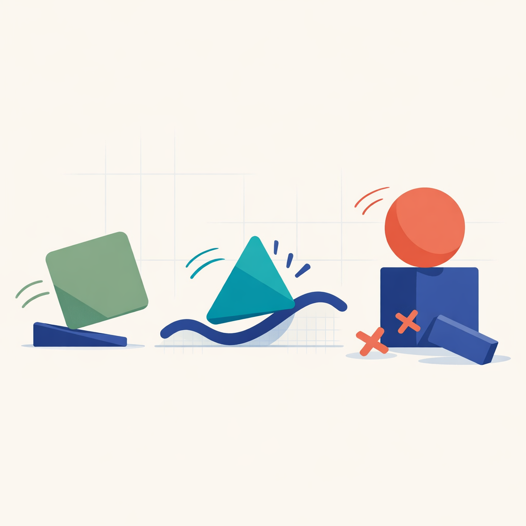 An illustration highlighting common mistakes when hiring an AI agency